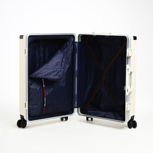 Чемодан средний 24, отдел на молнии, 2 кодовых замка, 4 колеса, крючок, цвет бежевый - Simaland фото 9