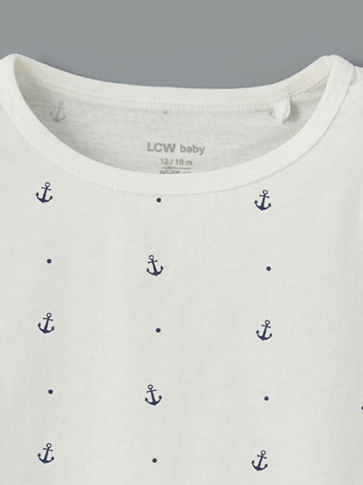 Pamuklu Erkek Bebek ?ortlu Pijama Tak?m 2li