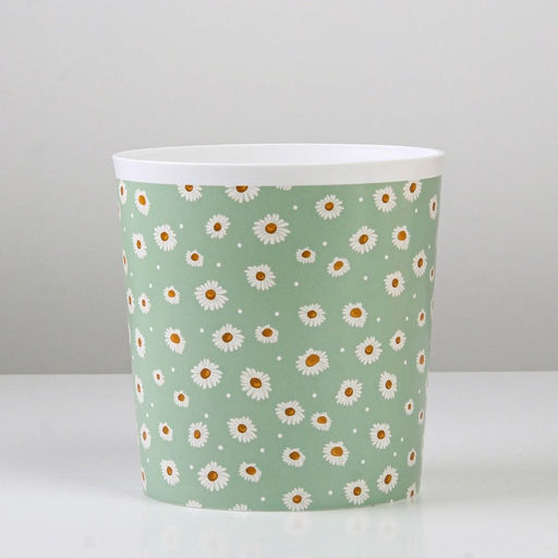 Кашпо для цветов Ромашки, 1.6 л, d=14 см, h=14 см, пластиковое