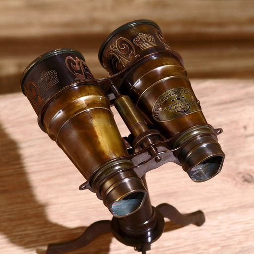 Бинокль на подставке, линза 5 см, латунь, - Simaland фото 2
