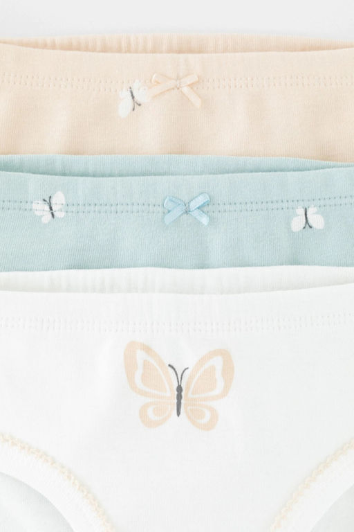 К 1978-3уп/голубой опал,персиковый зефир,бабочки трусы/ уп