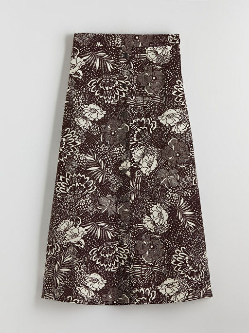 Beli Lastikli ?i?ekli Etek