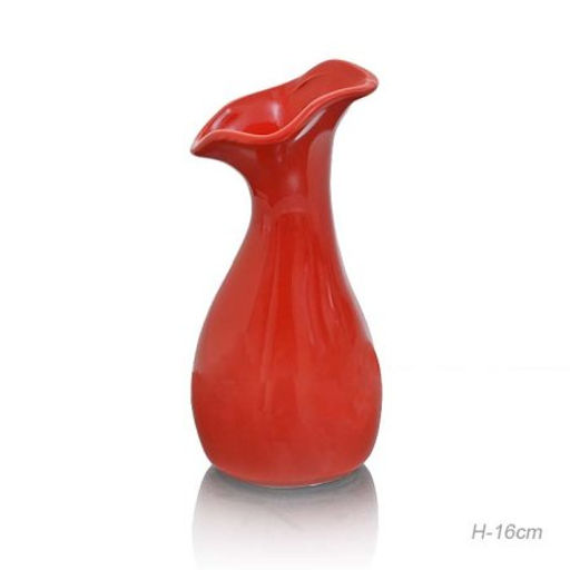 Ваза 16 см / 2011R /уп 6/72/красная - Галеонтрейд фото 2