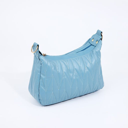 Сумка кросс-боди на молнии, цвет голубой - Simaland фото 3