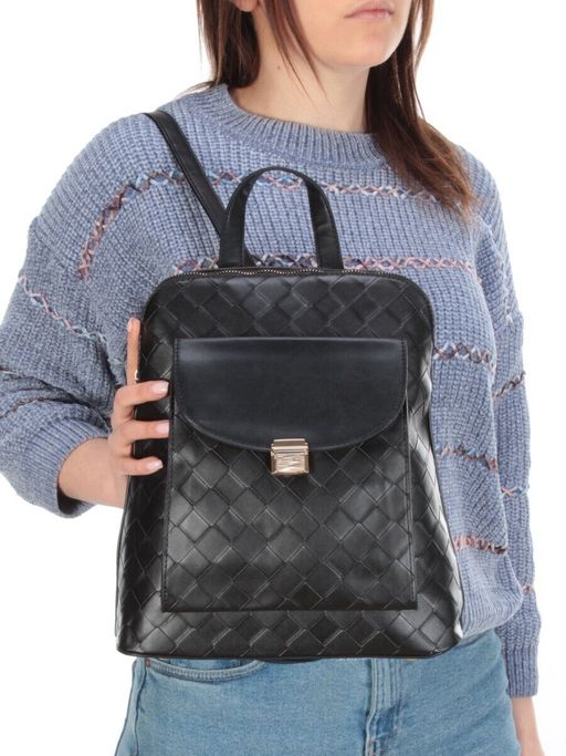 L22439 BLACK Сумка-рюкзак (искусственная кожа) - Фабричный китай фото 2