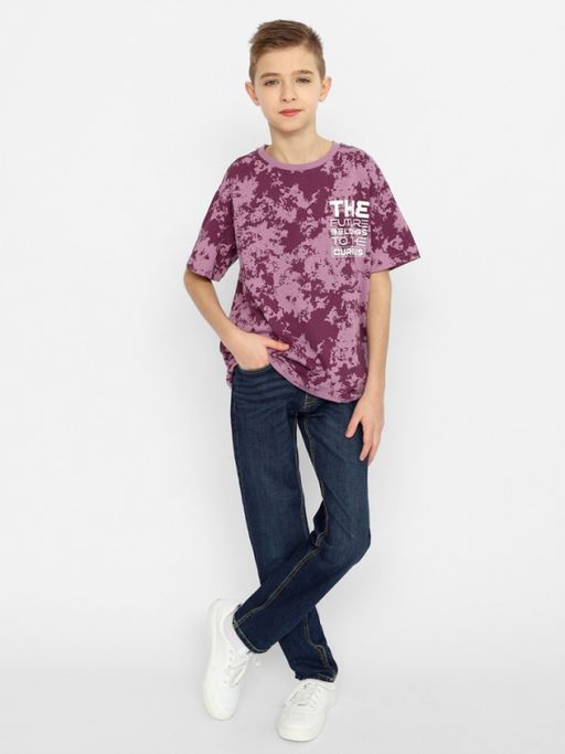 CRB wear/CSJB 63420-44-355 Футболка для мальчика,фиолетовый/Ex.Cherubino  фото 3