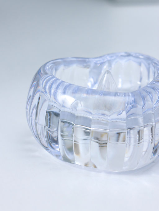 Цена за 2 шт. Светодиодная свеча LED - ночник RISALUX «Сердце в льдинке», 3×LR1130, прозрачный, 5.5×5.5×3.3 см