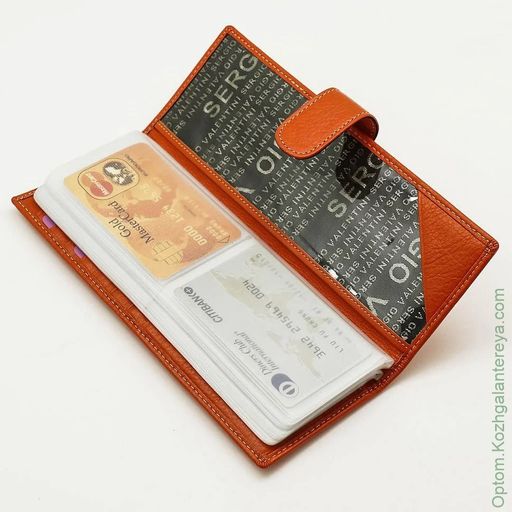 Женская кожаная визитница Sergio Valentini СВ 8097-075/2  фото 4