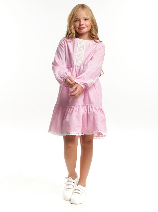 Нарядное платье для девочки модная детская одежда UD 7776 роз клетка - Mini maxi фото 7