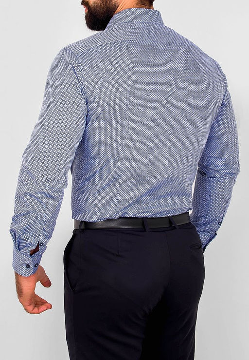 Сорочка мужская длинный рукав GREG 224/131/8/ZV  фото 3