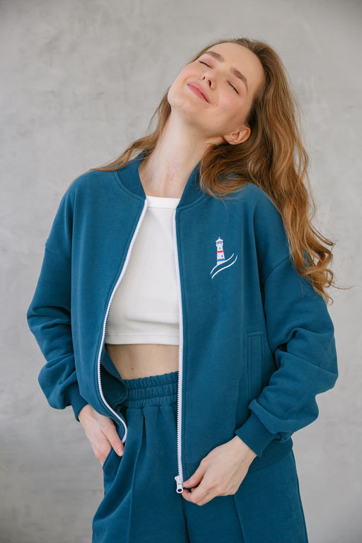 Бомбер женский Lighthouse Indigo - Captain's mate фото 7