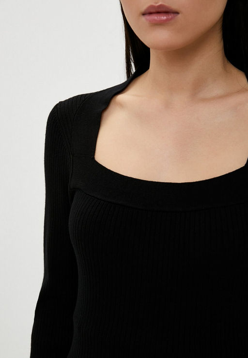 Джемпер в тонкий рубчик - Incity фото 2