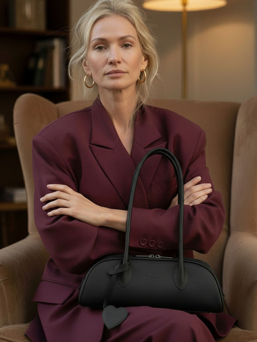 Женская кожаная сумка Richet 3265LN 857 Черный