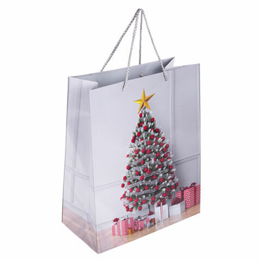 Пакет подарочный НАБОР 4 штуки, новогодний, 26x13x32 см, "Collection Large", ЗОЛОТАЯ СКАЗКА