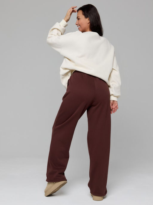 349 Брюки-трансформеры утепленные, шоколад - Knitka wear фото 5