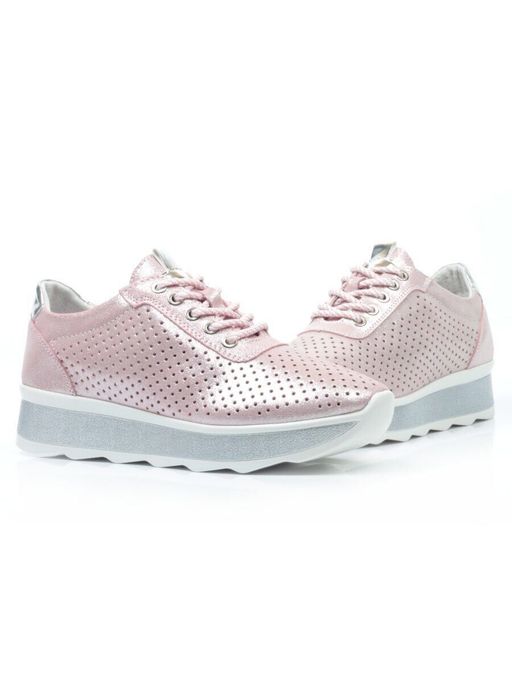 05-EDT60282-20B100M PINK Кроссовки женские (натуральная замша) - No name фото 12