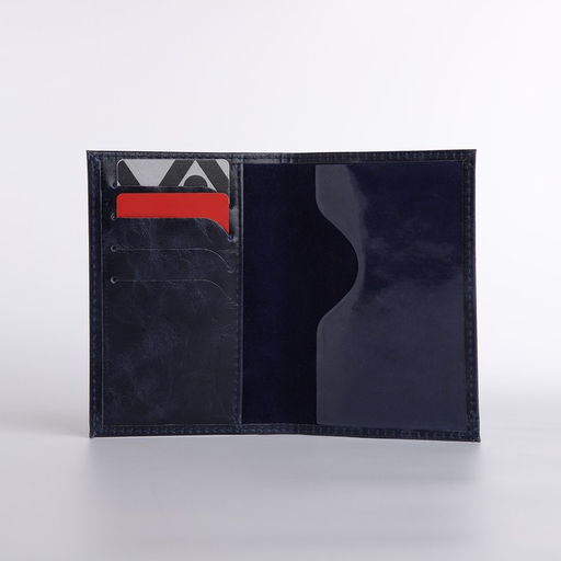 Обложка для паспорта, цвет синий - Simaland фото 7