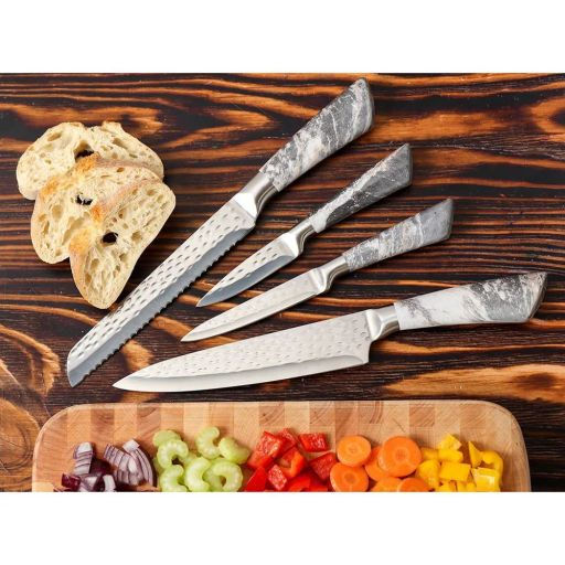 Набор ножей 4пр (20см,20см,12,5см,9см) нерж, нерж.ручки Лацио DANIKS JA20200344 (352678)  фото 2