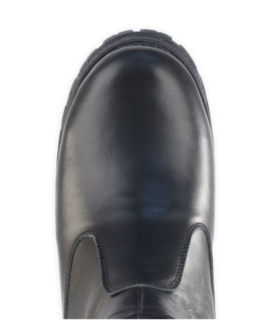 Ботинки женские на литой подошве черные,кожа, молния. - Roshva фото 9