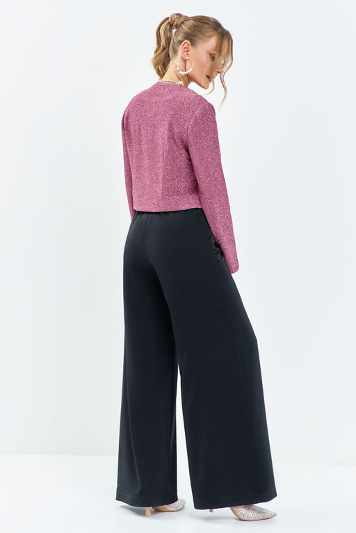 Костюм Euro Moda 664 розовый, черный