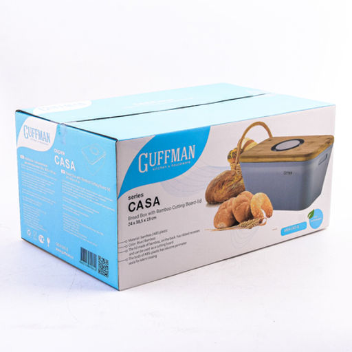 04-043-B Хлебница с разделочной доской-крышкой, голубая (х4) - Mayer&boch фото 6