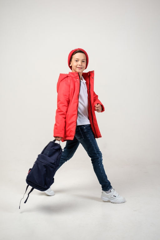 Парка "Рич" для мальчика красный