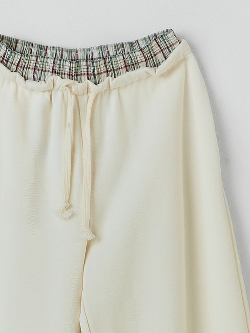 Брюки женские молочные с декоративной деталью - Mark formelle фото 5