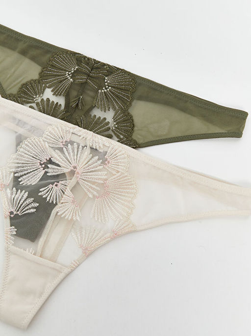 Dantelli Fantezi Tanga K?lot 2li