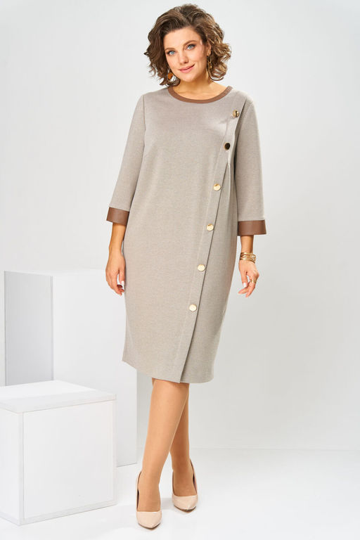 Платье Romanovich Style 1-2846 бежевый