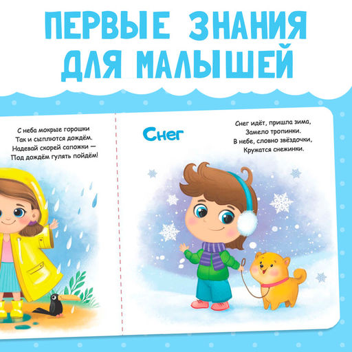 Картонная книга «Явления природы», 10 стр.