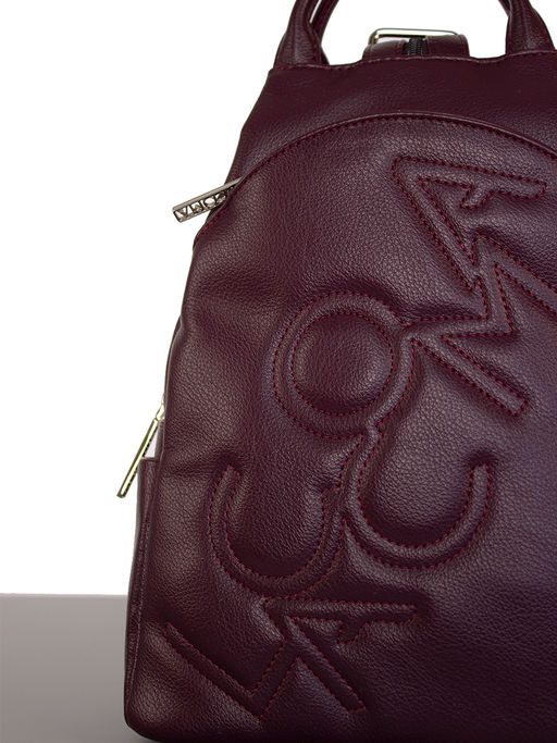 LACCOMA рюкзак Адель-24-L815-ежевичный эко кожа хлопок  фото 3