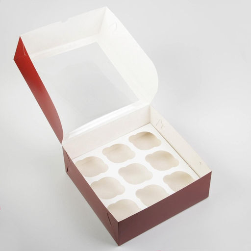 Коробка для капкейков Magic moment, Новый год, 25×25×10 см