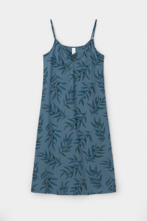 Е 10008/24/голубой мираж,оливковая ветвь сорочка жен