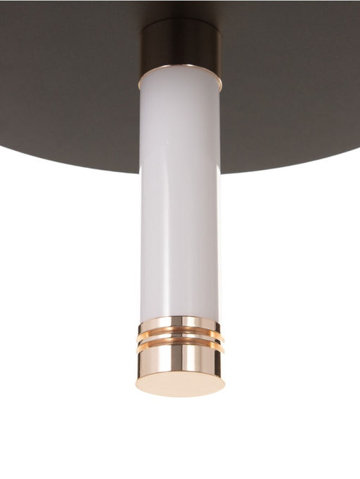 Светильник «Найт» 2×5 Вт LED 4000К черный/золото 24×24×38(+150)см