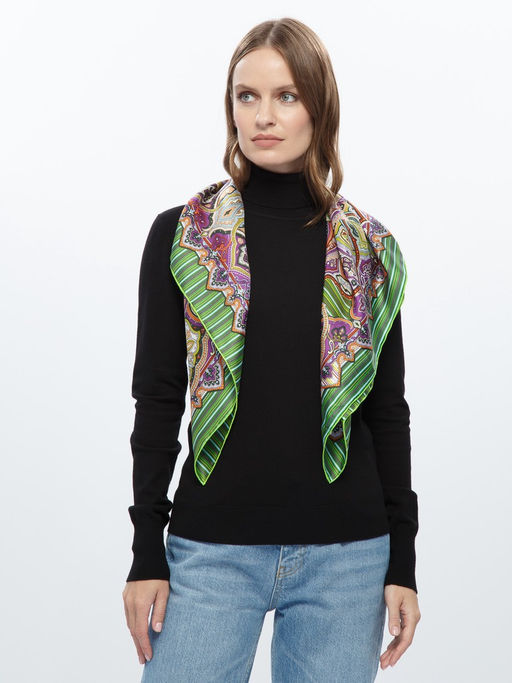 Платок жен. шелк 90х90 B04-8265-10