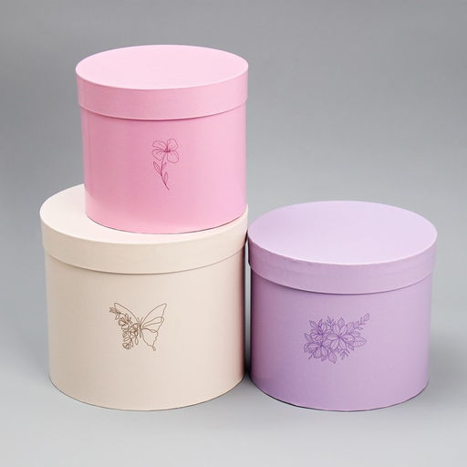 Набор коробок 3 в 1, упаковка подарочная, «Цветы», 16×16×14‒20×20×17 см