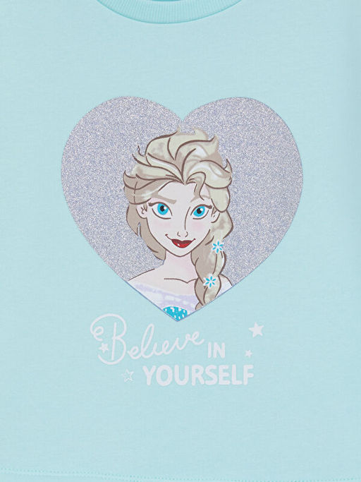 Bisiklet Yaka Elsa Bask?l? Uzun Kollu K?z ?ocuk Elbise - Waikiki фото 2