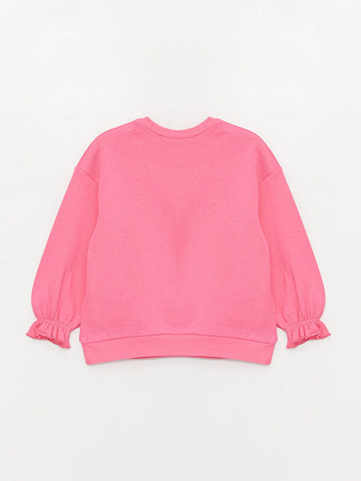 Bisiklet Yaka Uzun Kollu Minnie Mouse Bask?l? K?z Bebek Sweatshirt ve Tayt 2li Tak?m - Waikiki фото 3