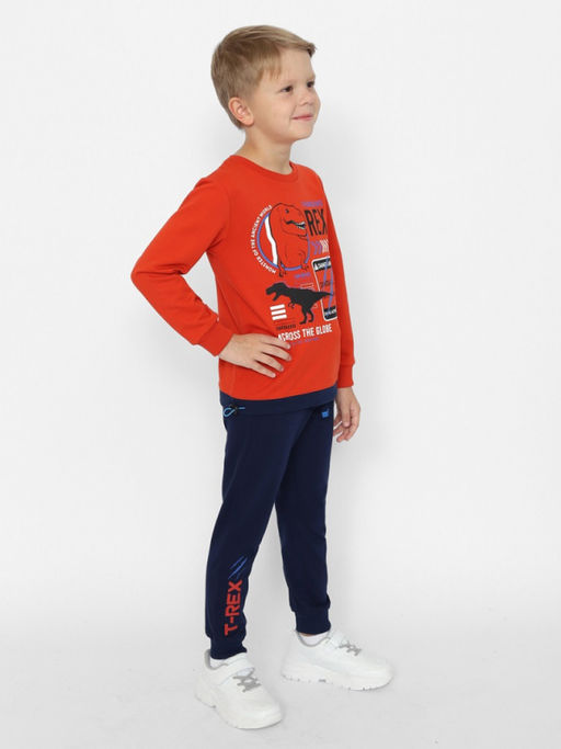 CRB wear/CWKB 63709-29-387 Джемпер для мальчика,терракотовый/Ex.Cherubino  фото 3