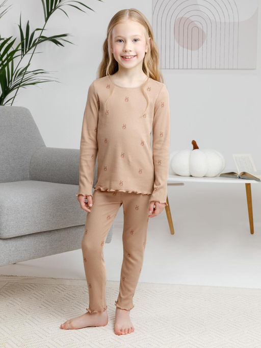 К 1618/бежевый С074 Н064 пижама для дев