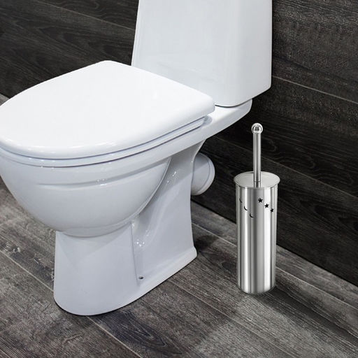 Ёршик для унитаза с подставкой Звёзды, 91040 см, хром - Simaland фото 2