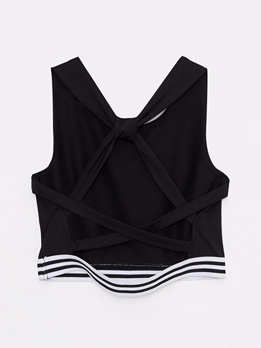 U Yaka Basic K?z ?ocuk B?stiyer ve Tayt - Waikiki фото 3