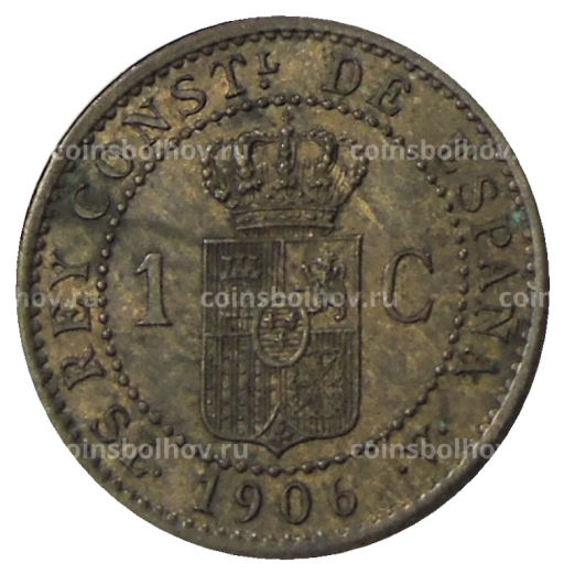 1 сентимо 1906 года Испания