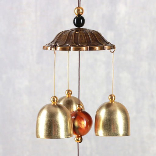 Музыка ветра «Бабочка», металл, 3 колокольчика, 40 см