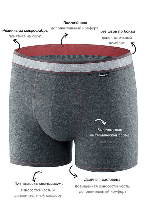 Мужские трусы BB99 Меланж Серый
