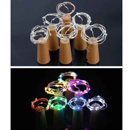 Гирлянда пробка для бутылки, цветной свет