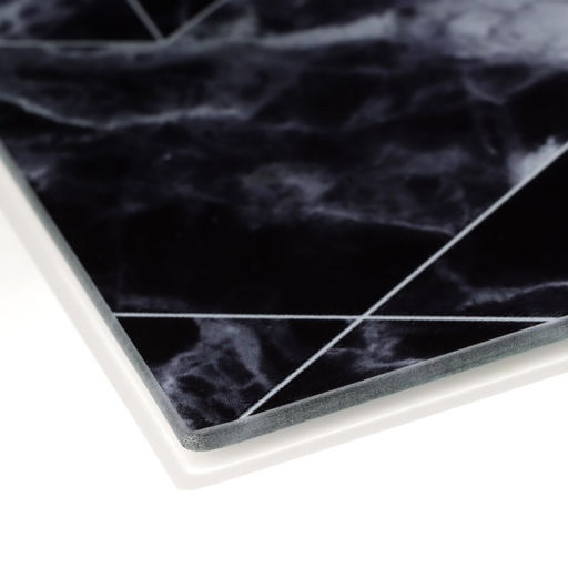 Разделочная доска «Черный мрамор», 20×30 см
