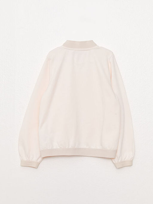 Dik Yaka Uzun Kollu K?z ?ocuk Fermuarl? Sweatshirt - Waikiki фото 2