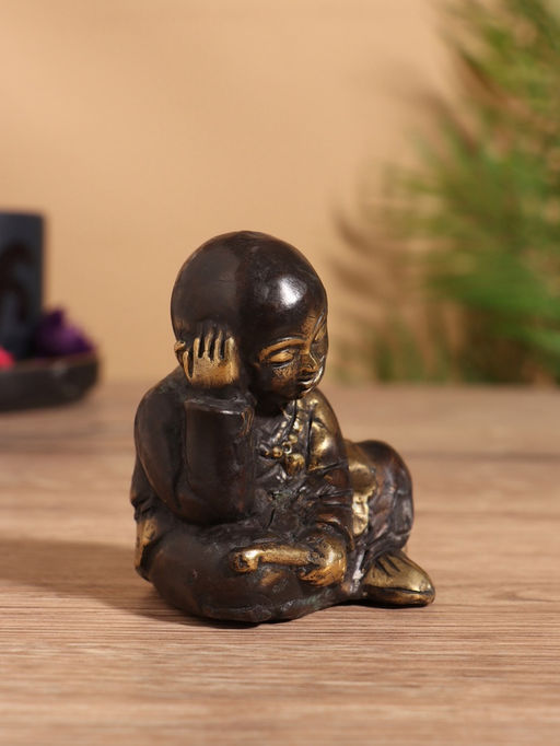 Сувенир «Монах», 7×6×7 см, бронза