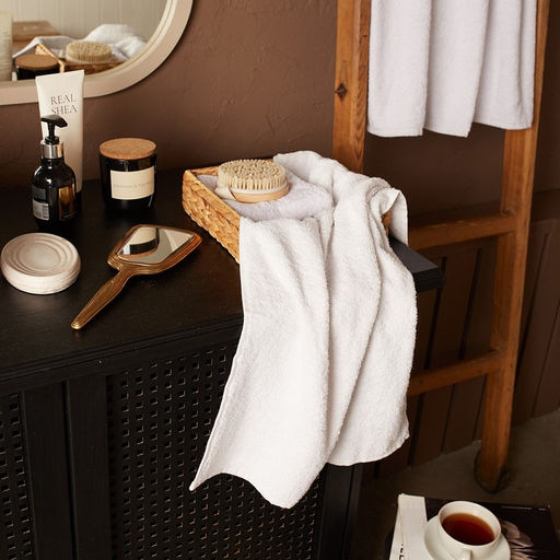 Полотенце махровое Экономь и Я 50*90 см, цв. белый, 100% хлопок, 320 гр/м2  фото 7